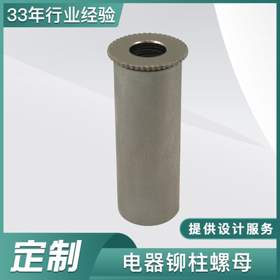 廠家直銷(xiāo)預(yù)埋螺母 壓鉚螺母柱12MM+28MM車(chē)床圓柱螺母鉚柱螺母批發(fā)